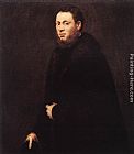 Jacopo Robusti Tintoretto Wall Art - Portrait of a Young Gentleman